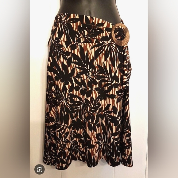 New York & Company Dresses & Skirts - New York & Company Black and Brown A-Line Skirt